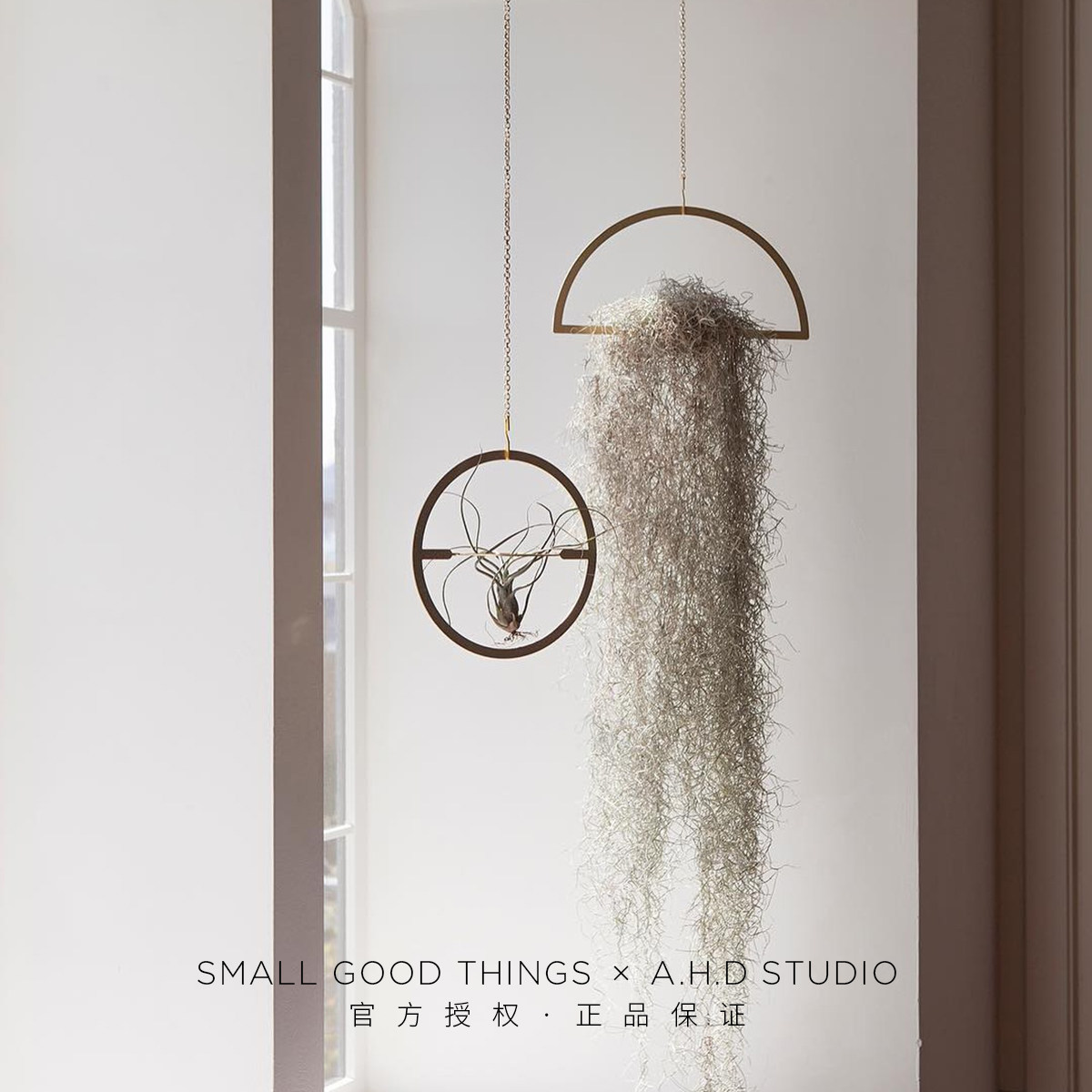 Spot AHD | South Korean Plant Mobile Plant balance hanging ornament Dynamic Sculpture Air Pineal Plant Rack