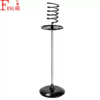Hair salon crystal ring hair dryer bracket Hair salon hotel household vertical stainless steel hair dryer floor shelf