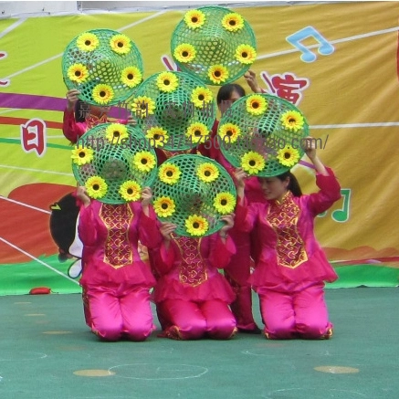 Doujun Hat Stage Bamboo Bucket, Bamboo Stripper, Fighting Lata Performance Props, Пустой танец ковша, Dou 笠