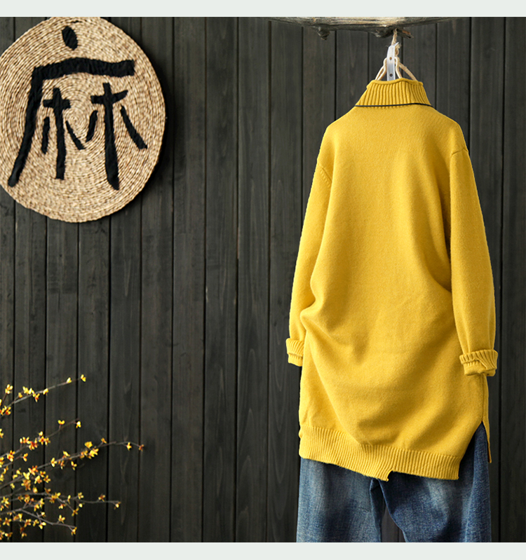 [Giải phóng mặt bằng vào cuối mùa 2 giá nửa] áo len cổ lọ vừa và dài nửa cao cổ áo len len nữ thời trang nữ 2020