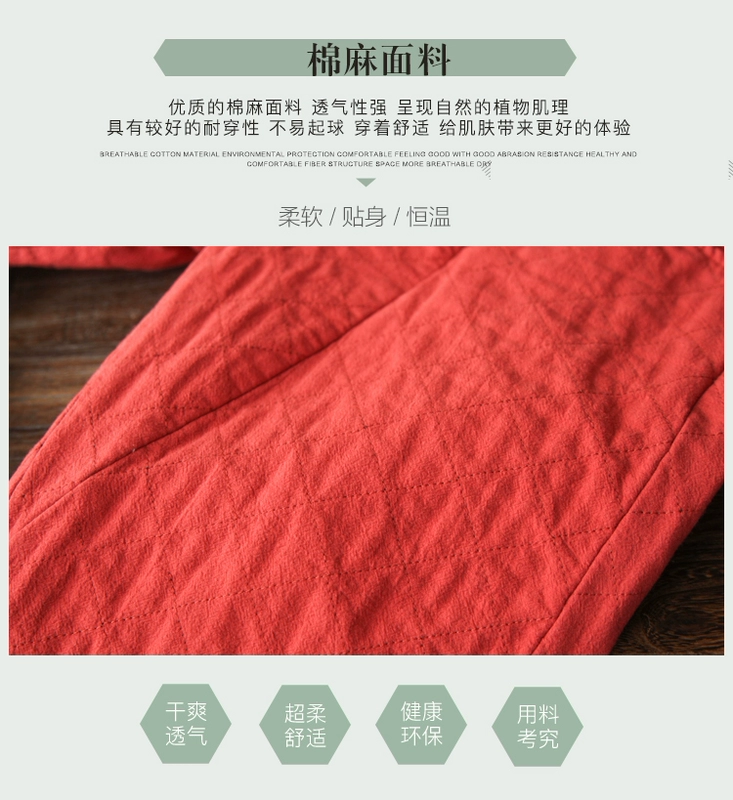 [Kết thúc giải phóng mặt bằng 2 mảnh rưỡi giá] thắt lưng thun rộng và quần cotton harem quần tây quần mới mùa đông