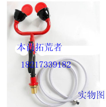 Eye washer All copper desktop double mouth eye washer Mobile desktop eye washer Laboratory eye washer