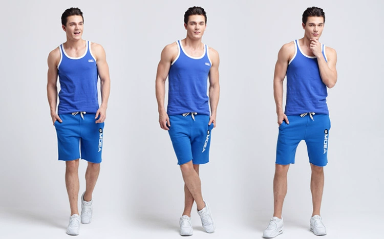 Áo vest thể thao sọc nam triều Slim phiên bản Hàn Quốc của mùa hè cotton thấm mồ hôi nam màu vest thể dục