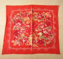 Pure cotton wrapped leather from the late 1970s (囍 character Yuanyang flower) - very beautiful