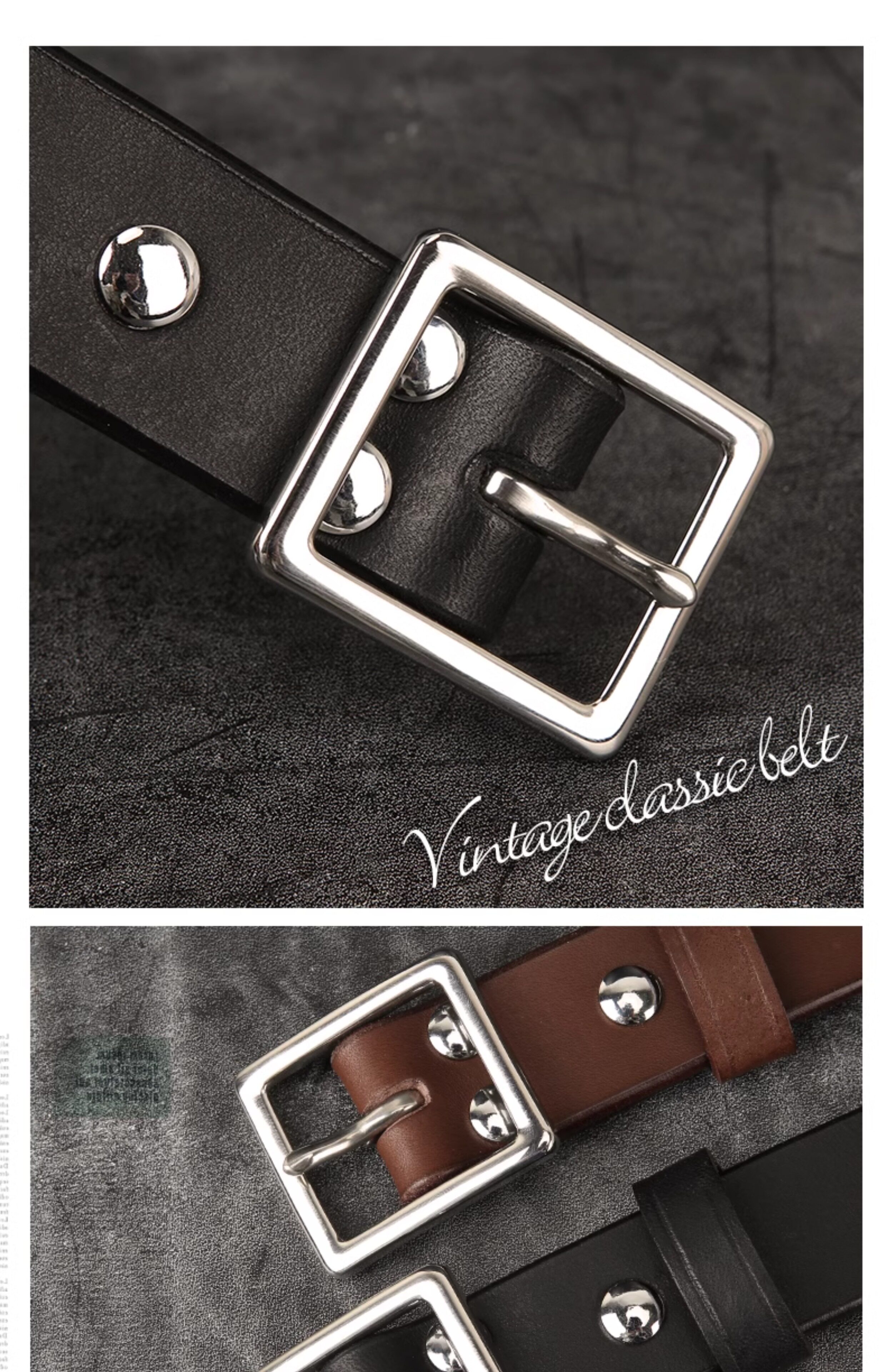 Кожаный ремень ручной работы, медная кожаная пряжка, делается под заказ, из натуральной кожи, воловья кожа, простой и элегантный дизайн 