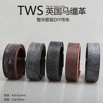 British imported horse reins belt Tws permeable wax rubbing wax horse reins DIY belt penetration dyed tanning leather belt strip