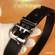 Toscana Head Layer Cow Leather Strap Men Genuine Leather Stainless Steel Needle Buckle Belt Pants With Leisure 100 Hitch Youth