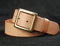 Mens pants casual belt saddle imported first layer cowhide tanned leather tanned leather multi-fat comparable to Tochigu primary color belt