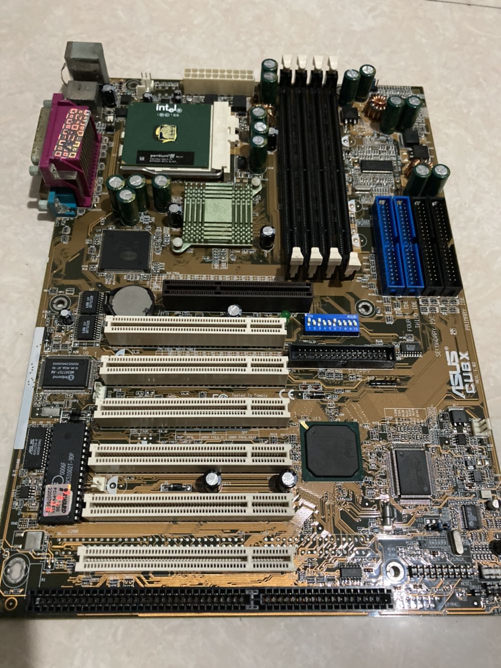 ASUS ASUS CUBX bx440 370 CPU CUBX-L motherboard with ISA slot spot