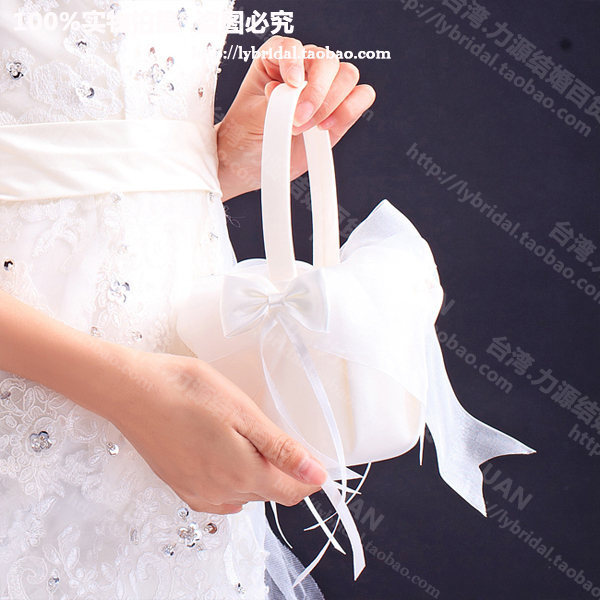 Liyuan Flowers Child Hand Small Flower Basket Wedding Live Children Tossed Petal Bridesmaid Western-style Wedding Sprinki with small flower basket