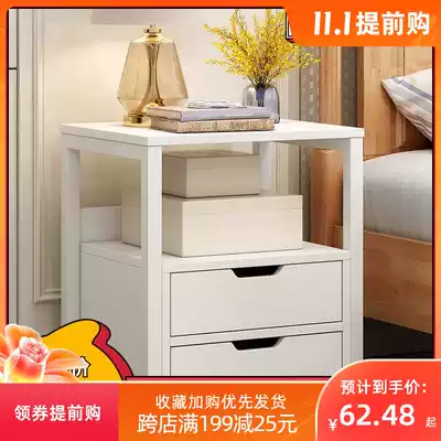 Simple bedside table length 40CM high 50 wide 35cm special economical dormitory small cabinet bedroom bed storage cabinet