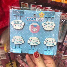 Зажим для бумаги 日本进口hello kitty文具馆专卖多功能角色资料文具票据食品夹子
