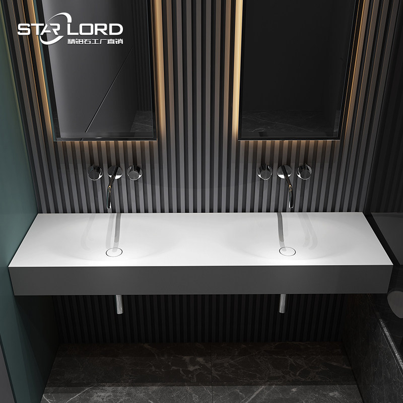 Custom bath cabinet minimalist manmade stone integrated basin personality minimalist washbasin washbasin washbasin Egg Basin-Taobao