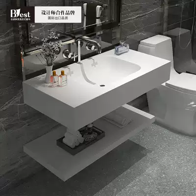 Custom hanging wall matte white wash basin wall hanging wash basin household small apartment toilet hand wash basin