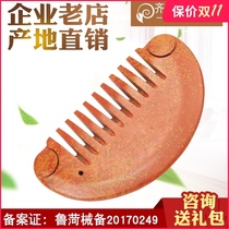 Sibin Red Bianstone Massage Comb Head Meridian Comb Womens Home Anti-hair Health Comb Head Therapy Physiotherapy Scrape Board