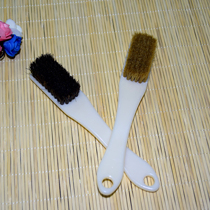 Wenwen brush bristle brush 6 rows of 11 holes wide head black brush hard diamond Bodhi walnut maintenance cleaning brush