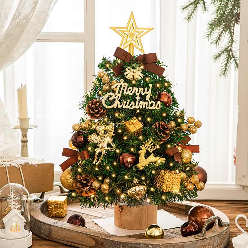 Christmas Tree Small Home Decorations for Christmas, Encrypted Ornaments, Lights, DIY Handmade ins Style Set for Scene Arrangement Christmas Tree Small Home Decorations for Christmas, Encrypted Ornaments, Lights, DIY Handmade ins Style Set for Scene Arrangement