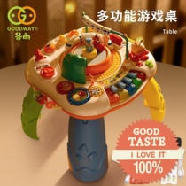 Valley Rain Game Table Multi - functional early teaching bilingual baby puzzle toy table 1 - 3 year old baby learning table