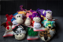 Gold Mao Seven Baojia Foreign Trade Original Single Puppy Vocal Plush Canvas Rope Knot Toy Christmas Plush Dog Toy