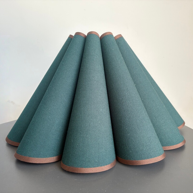 Petal Lampshade Dark Green Fabric Conical Lampshade Table Lamp Floor Lamp Shade Shell Decoration Universal E27 Accessories Petal Lampshade Dark Green Fabric Conical Lampshade Table Lamp Floor Lamp Shade Shell Decoration Universal E27 Accessories