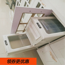 New cabinet stainless steel rice barrel rice noodles double-purpose rice storage box open door pull type rice cylinder with damping rail