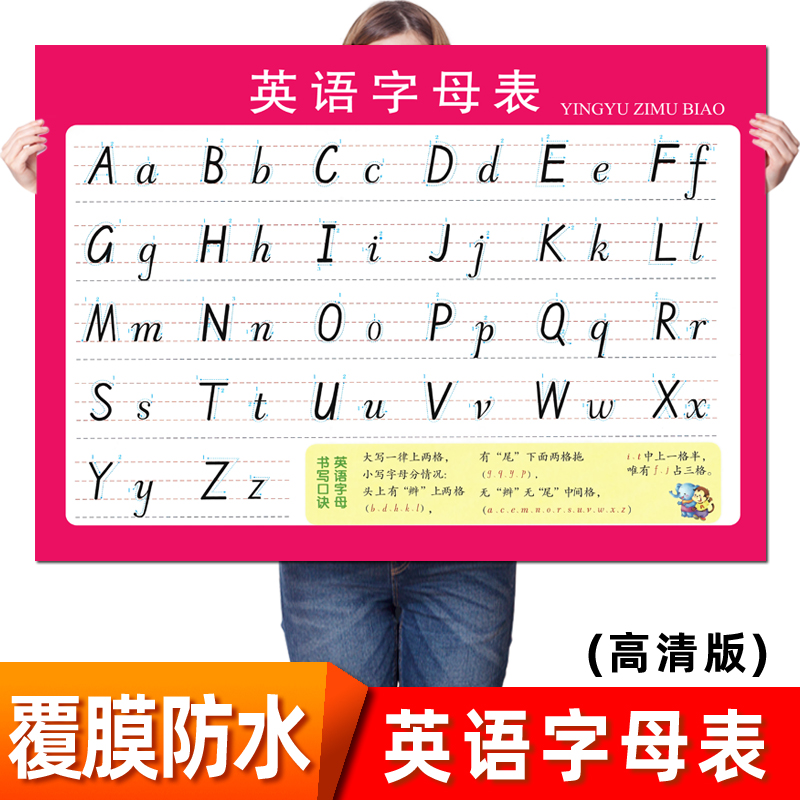 26 English alphabet wall charts Case posters 48 English International Phonetic Alphabet classification pronunciation table wall stickers