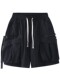 Streamer large pocket design shorts men's European and American trendy brand handsome five-point pants street versatile functional overalls