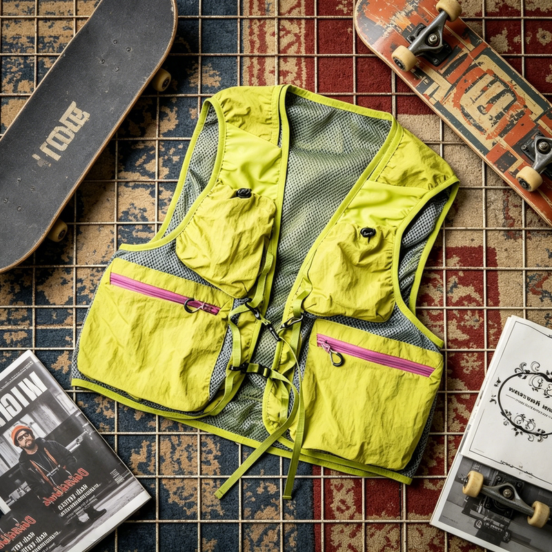 Lightweight Hiking and Trekking Loose Casual Vest Japanese Style Color-Blocked Outdoor Multi-Pocket Breathable Vest Lightweight Hiking and Trekking Loose Casual Vest Japanese Style Color-Blocked Outdoor Multi-Pocket Breathable Vest