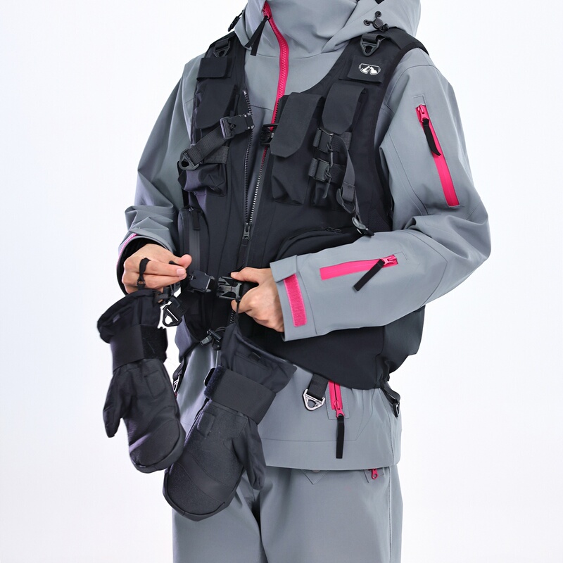 Senye Snowboard Backpack Vest with Snow-Proof and Waterproof Design, Functional Outdoor Style Ski Short Vest for Men and Women