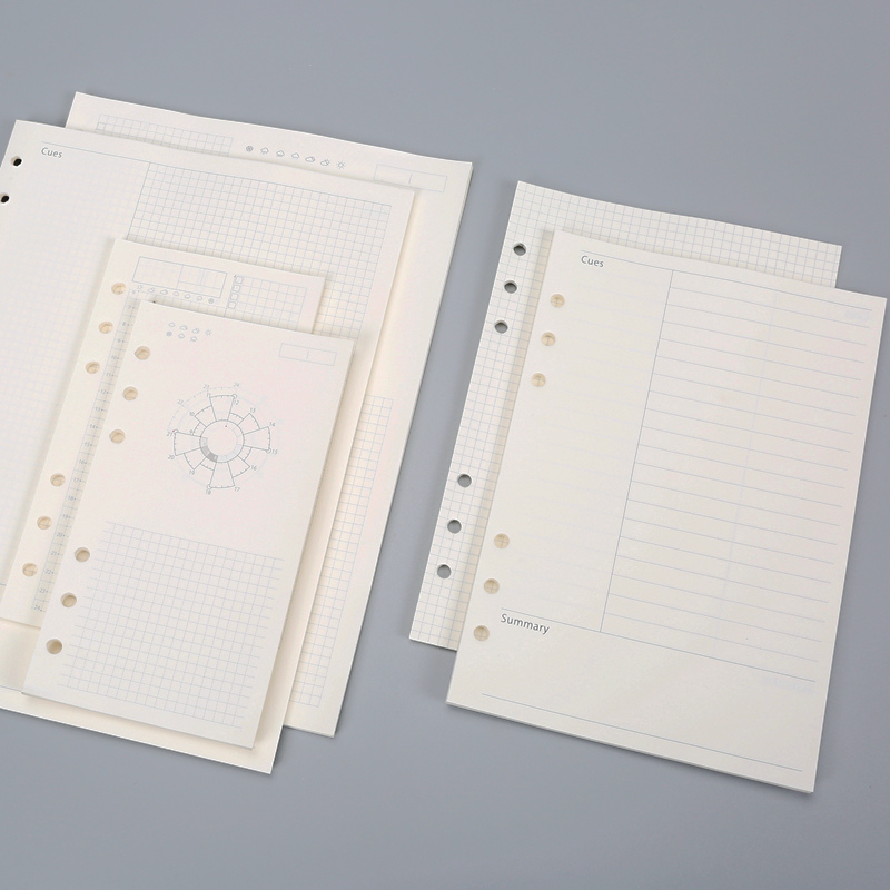 6 holes 9 holes loose-leaf notebook hand account inner page Cornell replacement core A5A6B5 loose-leaf notepad paper core