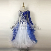  New modern dance skirt Competition dance skirt National standard dance skirt Ballroom dance swing dress Waltz dance skirt