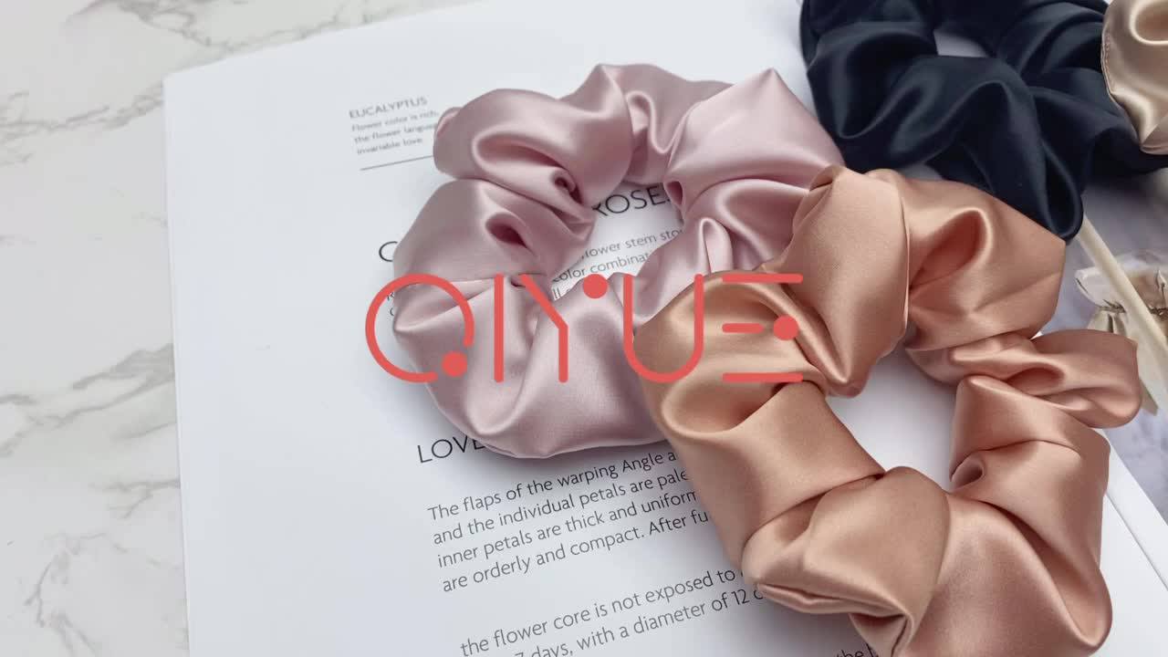 Silk Hair Scrunchies 100 Pure 22 Momme Mulberry Hair Ties With Elastic