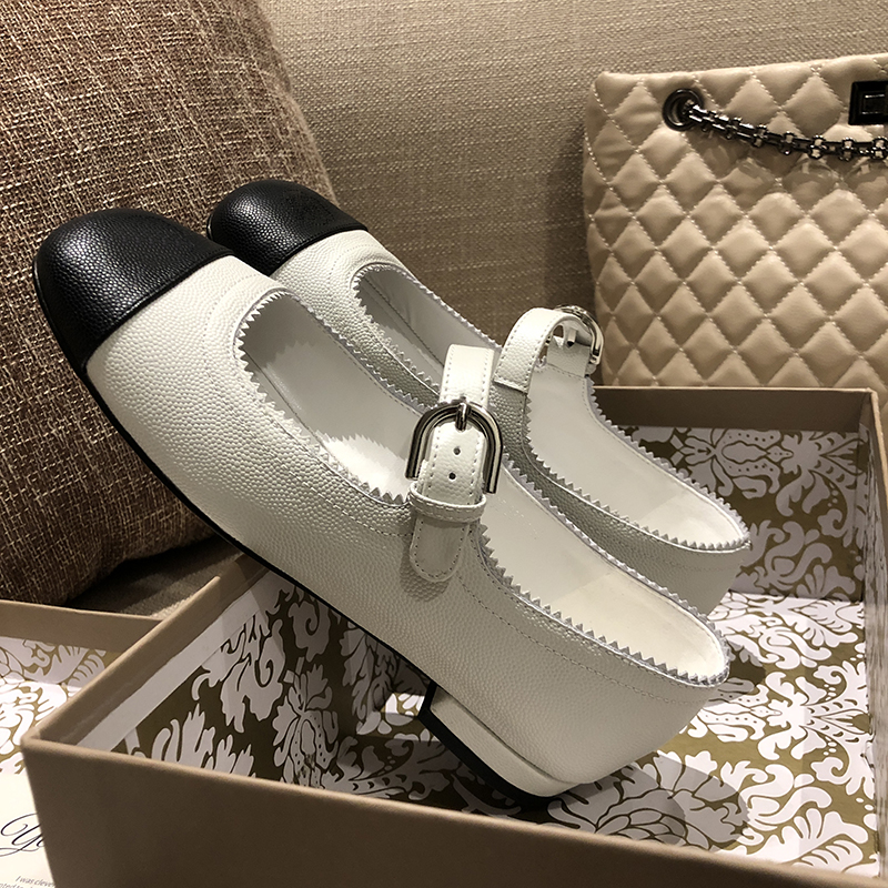 Xiaoxiangfeng 2022 autumn new Mary Jane flat ballet shoes women's shoes French retro round toe princess MIU*