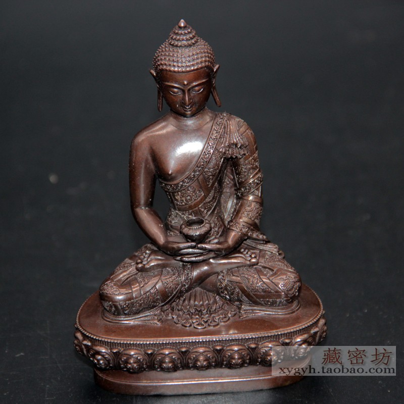 Tibet Buddha Table - top mouth of Amita Buddha statue of pure copper retro - color supply 3 specifications indoor placement