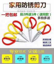 Manganese steel electroplated antirust scissors leather case Scissors 1 shoot 2 send 1 more shoot more send