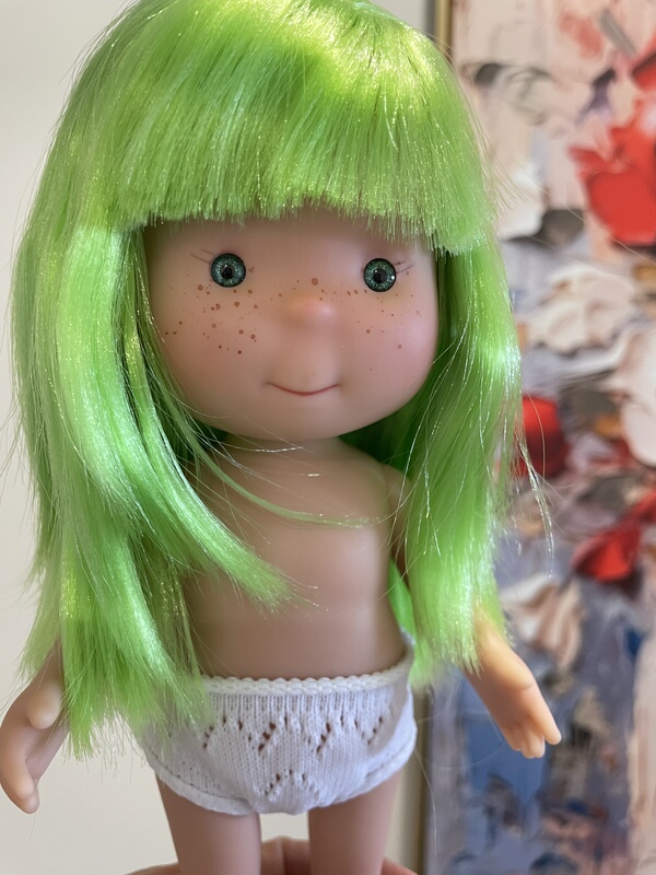 [in Stock] Spanish Authentic Potato Doll 23cm Pippa Green Long Hair with Stamp