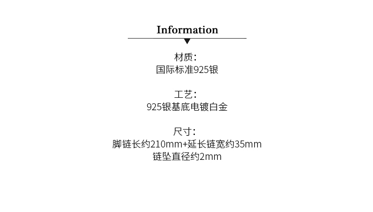 Bracelet de cheville Femme en Argenterie - Ref 3101986 Image 8