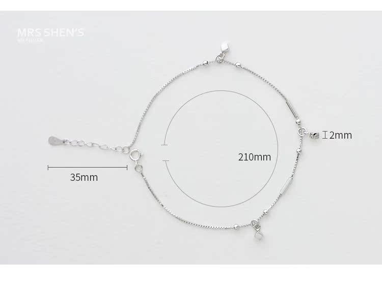 Bracelet de cheville Femme en Argenterie - Ref 3101986 Image 20