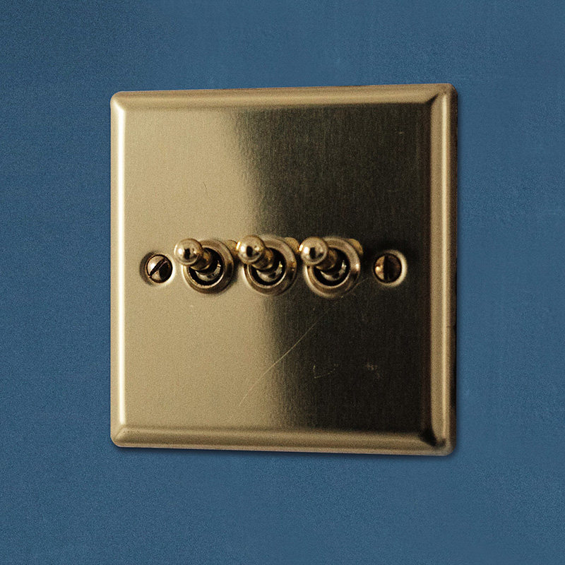 British imported vintage hand toggle switch copper panel 80 type lever switch single open multi-open double control