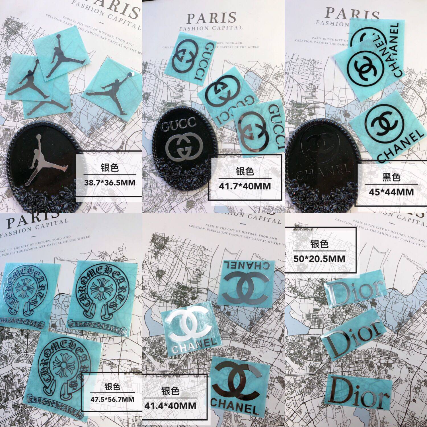 Shanghai Jiaduhand for Tide Brands Metal LOGO Stickers Waterproof With Glue DIY Stickers