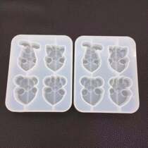 Shanghai Jiadai hand-made hug heart cartoon mold drop glue mirror mold silicone mold quadruple Duffy bear