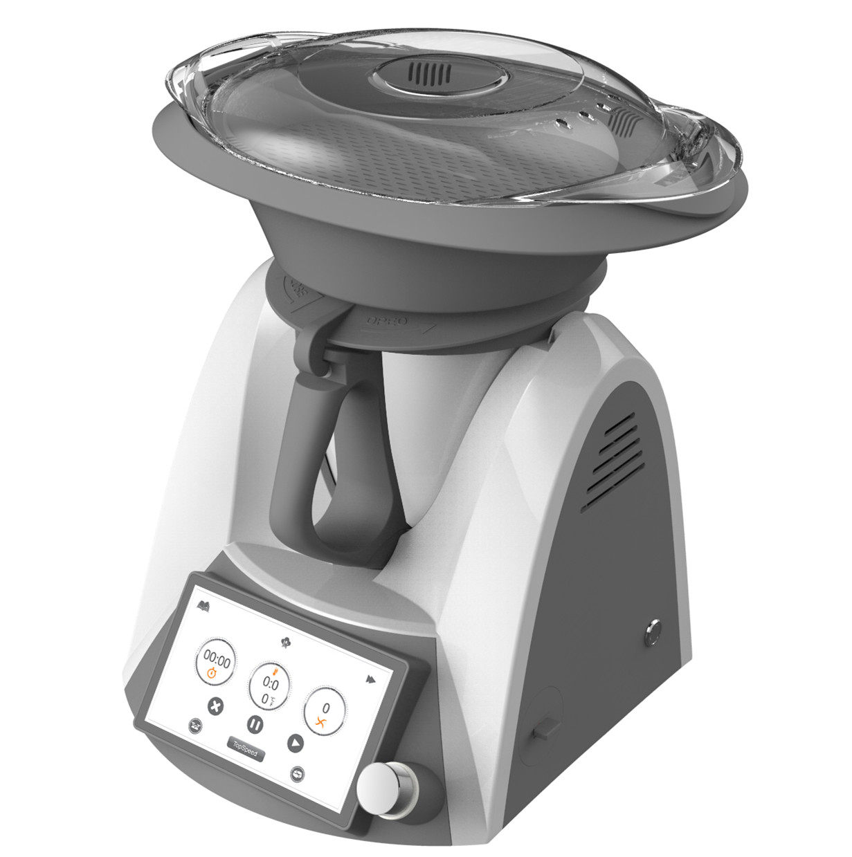 IDM multi-function cooking machine mixer steamer and noodle machine frying pan chef machine