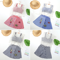 Bikini swimsuit ins Wind Korean girl conservative flat angle skirt split body covering meat swimsuit holiday 2218001