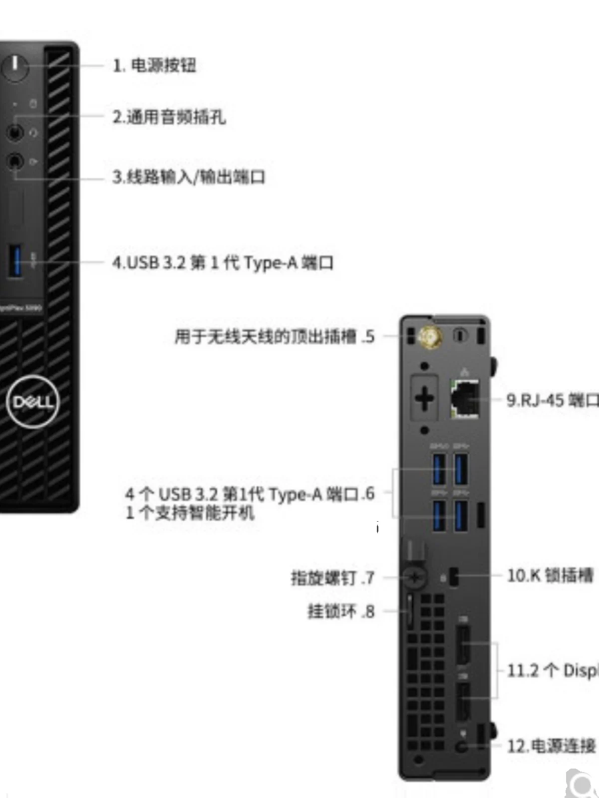 Dell Dell Optiplex7010MFF 3000MFF 3090mff мини WiFi Core i3/i5