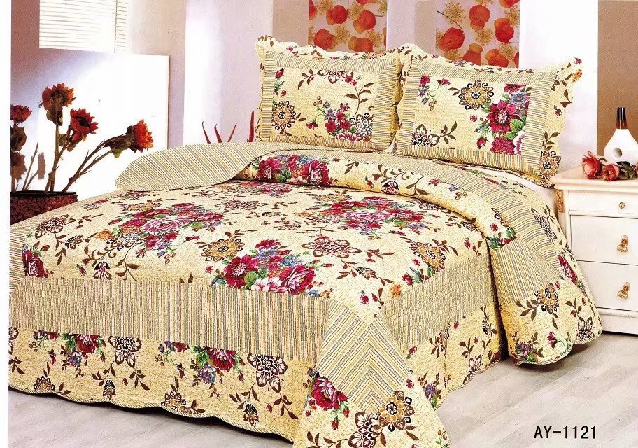 Khăn trải giường bằng vải cotton ba mảnh trải giường Hàn Quốc trải giường