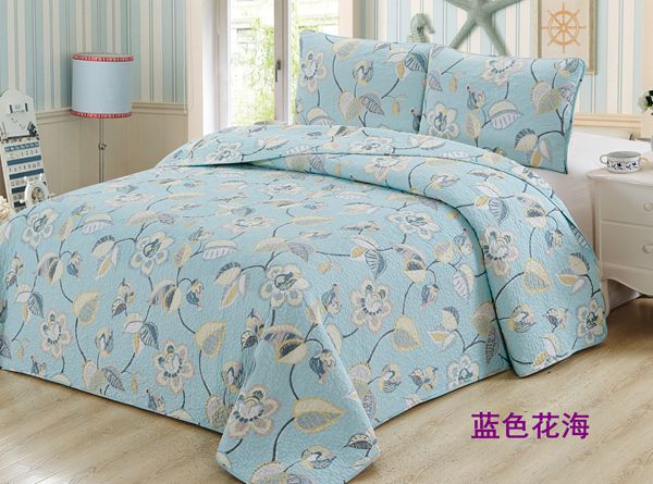 Chính hãng cotton in ấn rửa quilting bởi giường bìa ba bộ giường bông đơn giản trải giường cotton điều hòa không khí là