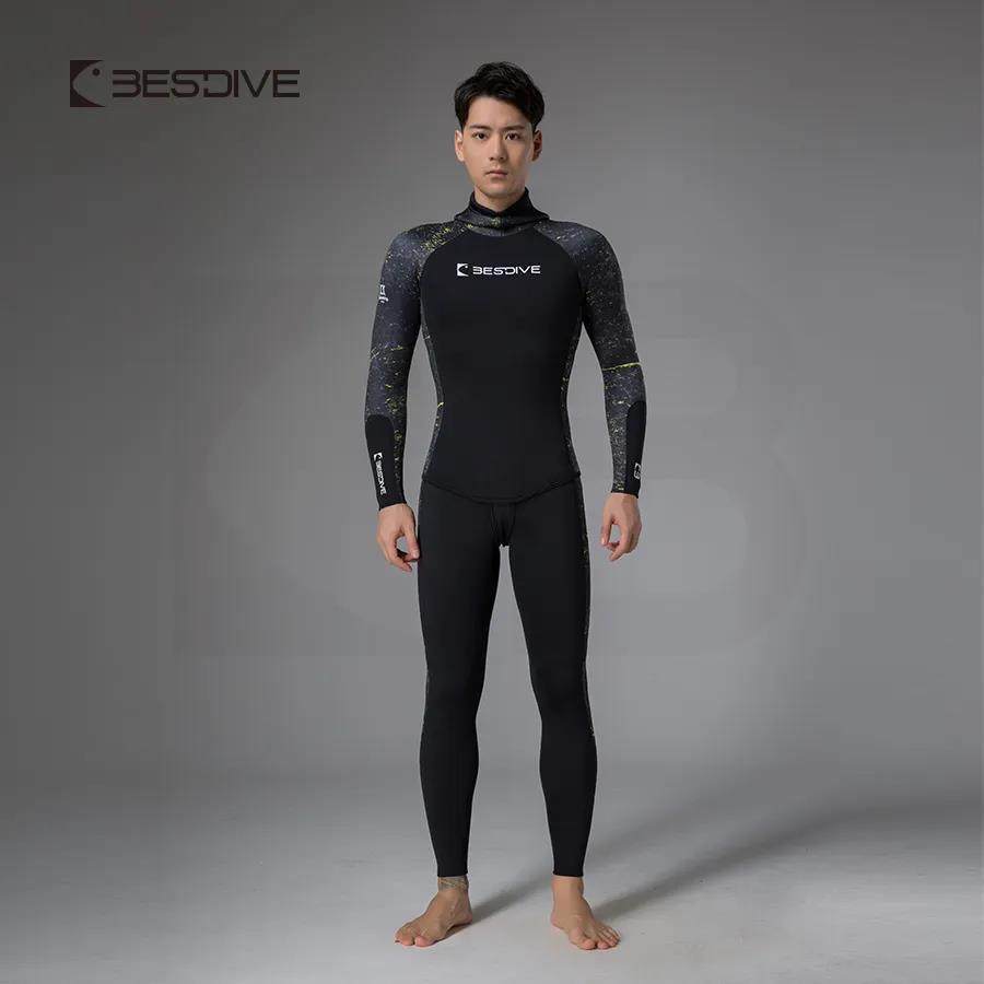 BESTDIVE diving good 2-9MM blue hole super elastic nylon men and women free diving wet suit multi color