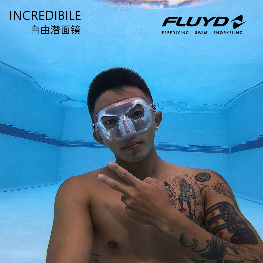 Salvimar FLUYD INCREDIBLE Superman attack team free diving mask great God