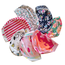  Swimming cap female long hair large comfortable loose printing fashion floral adult cloth color does not strangle the head fabric