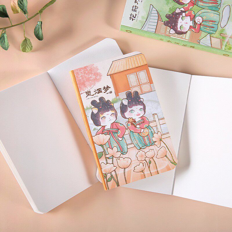 Carry-on China Wind high face value palm size Mini Benson Birthday Cute Hand Plotter Notebook notebook